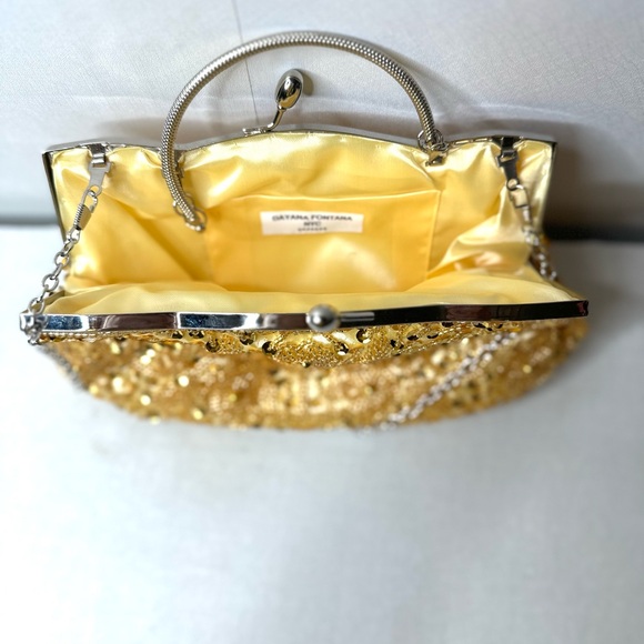 Beaded Sequin Design Evening Clutch - Picture 6 of 13